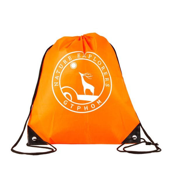 Outdoor Sports Personalised Womens Bags Cotton Drawstring Backpack