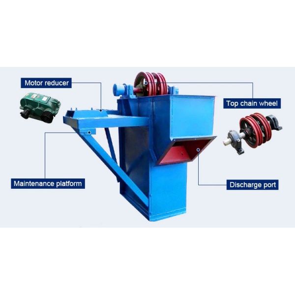 Elevador de cucharas de alta eficiencia para piedra caliza y clínker de cemento