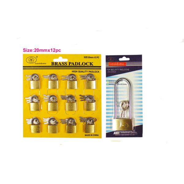 Rarlux New Arrival Solid Padlock Brass Body Brass Cylinder Thin Brass Padlock