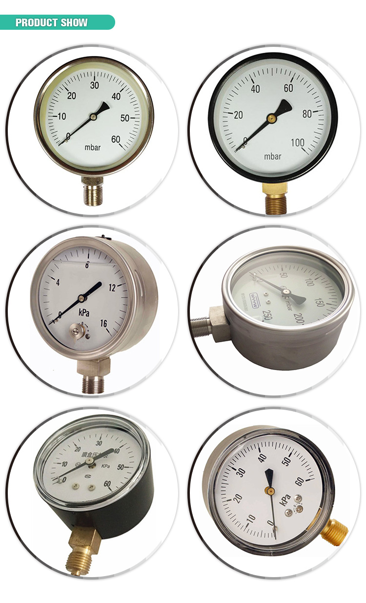 Китайский дно из нержавеющей стали манометр цена мешок типа 0-50 mbar капсула низкотемпературный прибор