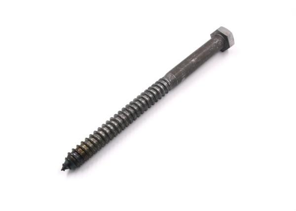 10 Inch Long Steel Wood Screws , Hex Head Lag Bolts ASME B18.2.1 Standard