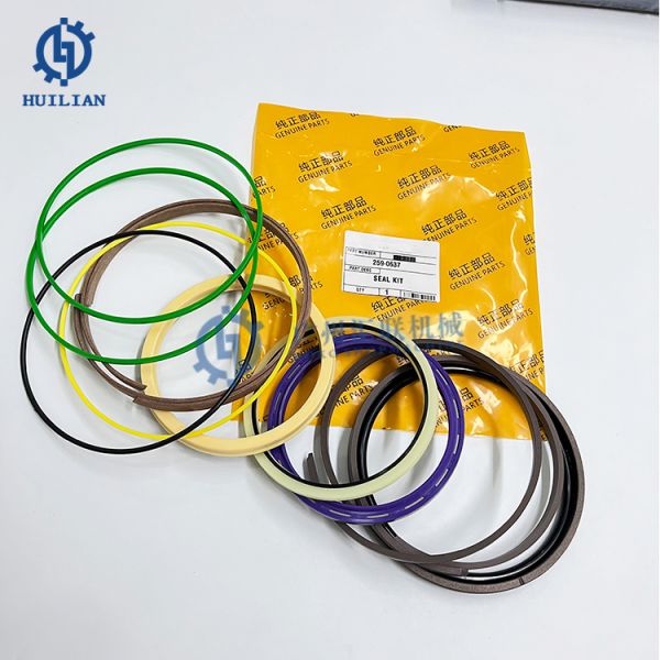 CATE 259-0637 Stick Cylinder Seal Kits E325C Excavator Hydraulic Resistance Oil Sealing Construction Machinery Seal Kits
