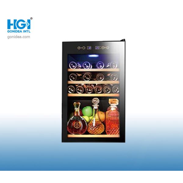 Étalage noir en aluminium électronique de vin rouge de montant de porte pour l'hôtel