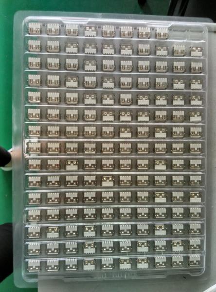 72 holes shenzhen factory customerise clear blister packing tray for USD