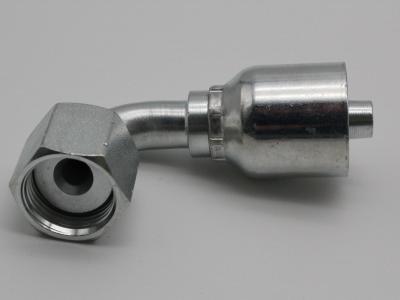 Female ORFS Swivel 45 Elbow Hydraulic Fitting Forged Stainless Steel Material 15943-8-6