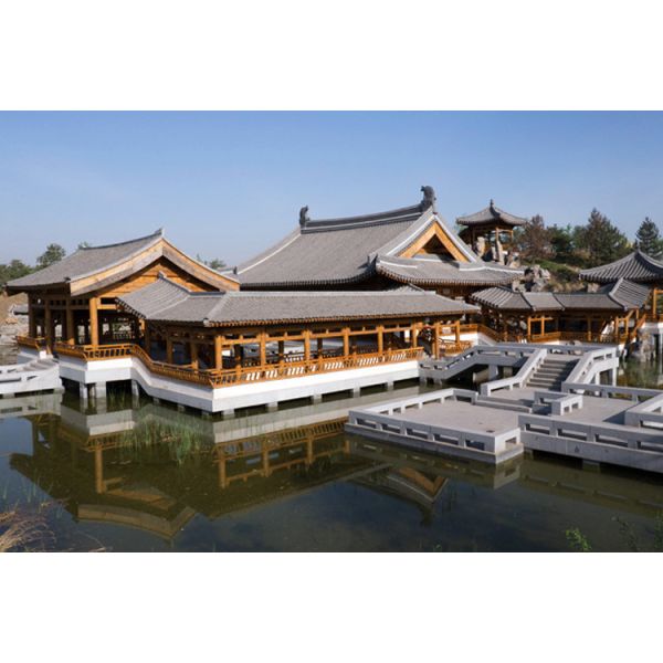 Grey Temple Flat Clay Roof Tiles