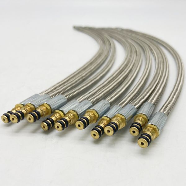 Stainless Steel Wire Braided Rubber Gas Hose For Outdoor Camping Stove