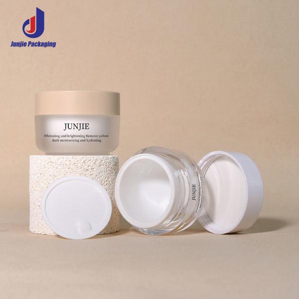 Personnaliser les couvercles 50g Cream Cosmétique vide Boîtier pour Crème solaire et de luxe Crème pour le visage et le corps emballage