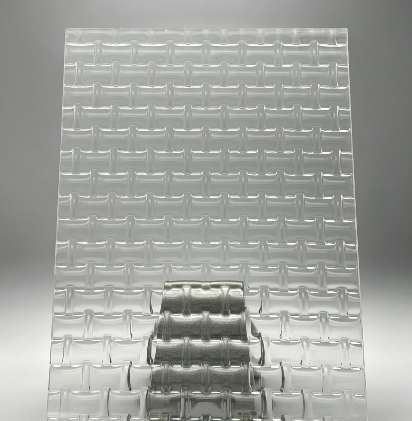 Customized Prisma Small Grid Texture Acrylic Panel Sheet PMMA Material With Cutting Processing Service