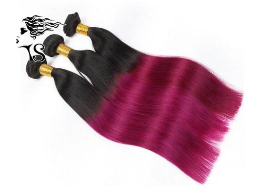 8A Full Ends Ombre Human Hair Extensions with Two Tone Color No Shedding