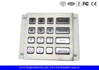 O líquido de aço inoxidável industrial do teclado numérico impermeabiliza chaves longas do curso IP65 16