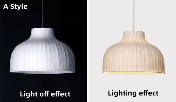 Modern Chinese Style Silk Led Ceiling Chandelier For Living Room Bedroom paper pendant light(WH-AP-569)
