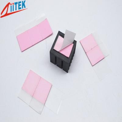 dissipador de calor cor-de-rosa do processador central 3.0W/mK que corta uma constante dielétrica compressível Ultrasoft de 7,5 megahertz da espuma condutora térmica