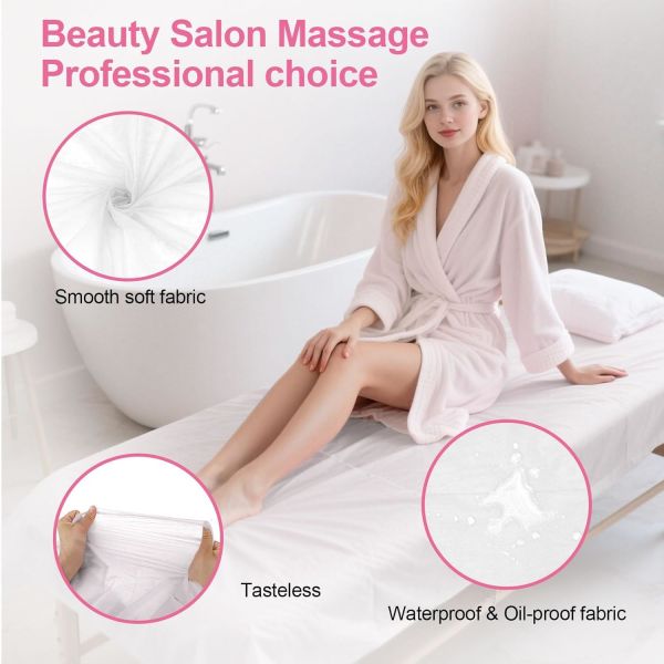 Eco-Friendly Medical Nonwoven Fabric Disposable Waterproof Hospital Bed Sheet Disposable Sheets Sheets Waterproof Massage Table Sheets Non Woven Fabric SPA Bed