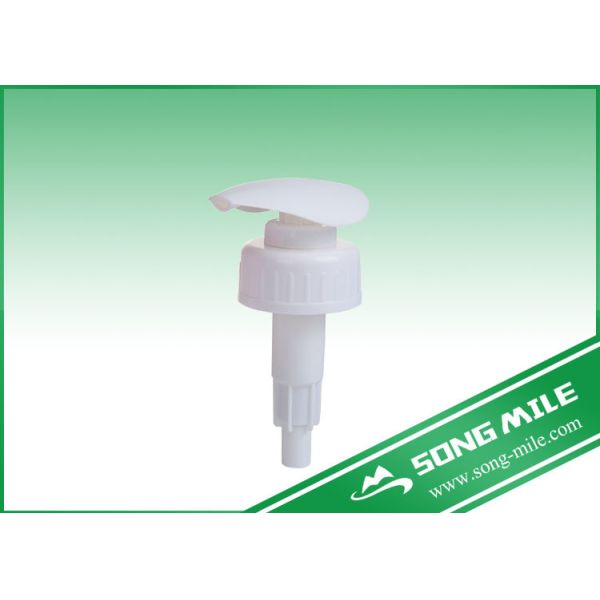 White Lotion Pump for 8 Oz Pet Cylinder Empty Squeeze Refillable Bottle BPA