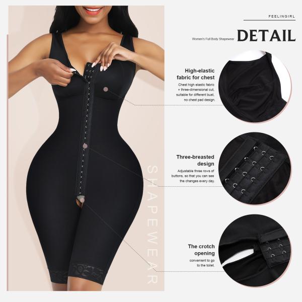 Control Level Firm HEXIN Women's Seamless Shapewear for Bodyshaping and Butt Lifting