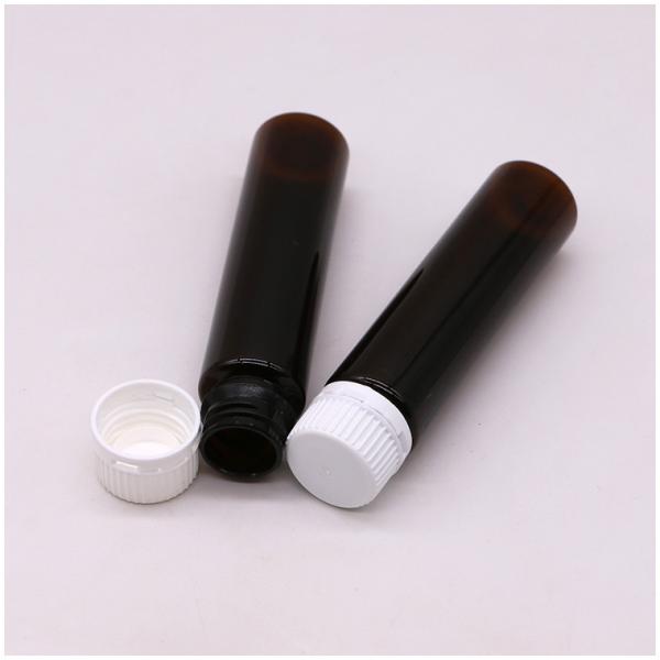 Food Grade 30mL PET Round Shape Slim Oral Liquid Plastic Bottle with Tamper-proof Lids
