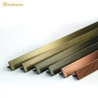 L'équilibre décoratif de cuivre en bronze T6 de tuile de mur en métal forment le profil d'acier inoxydable