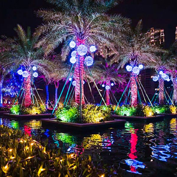 LED Iron Wire Ball Lawn Lamp Decorative Outdoor Lighting Project Garden Landscape Lamp Creative Light