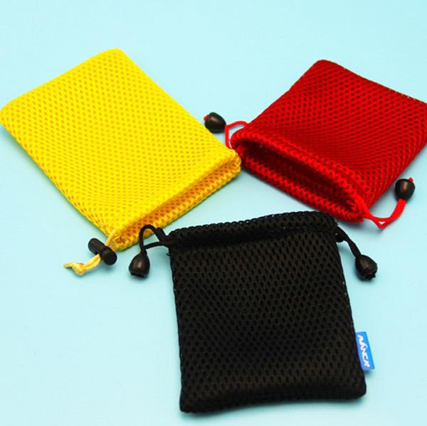 Custom logo portable Sandwich mesh sport equipment produce bags with sewing label