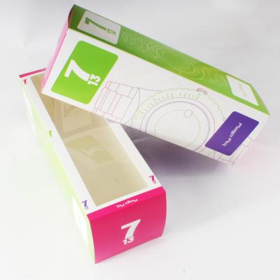 Le papier personnalisé a adapté des boîtes aux besoins du client imprimant avec la fenêtre de PVC pour le cosmétique de empaquetage