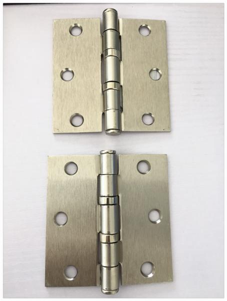 Cabeça lisa dourado do rolamento de esferas das dobradiças de porta de uma segurança de 4 polegadas chapeado