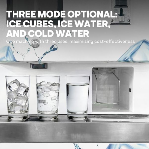 3-in-1 Ice & Water Vending Machine With Galvanized Sheet Material and 4.5kg Ice Storage Capacity Suitable for High-Frequency Trial Scenarios