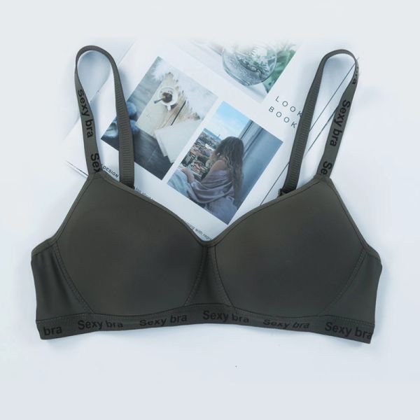 Wholesale Solid Color Small Breast Cup Bra Women Sporty Comfortable Wire Free Bra