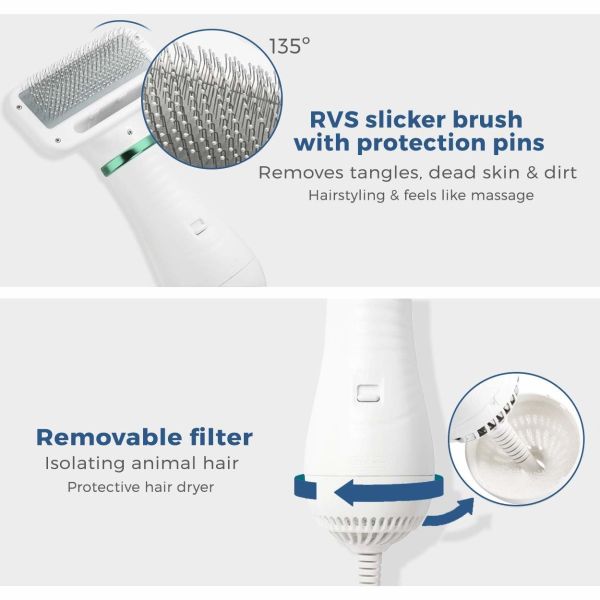 Vacuum Dog Grooming Kit Pets Hair Vacuum Rotary Button Dog Hair Grooming Machine