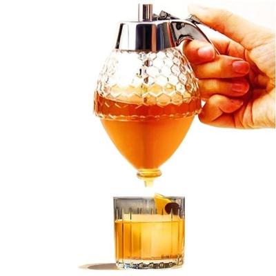 Plástico engarrafa/200ML Honey Dispenser portátil de Juice Bee Storage Glass Drip