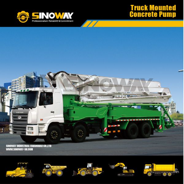 Large Concrete Mixer Machine 338KW/460HP Rated Power 8x4 Drive Model 49m