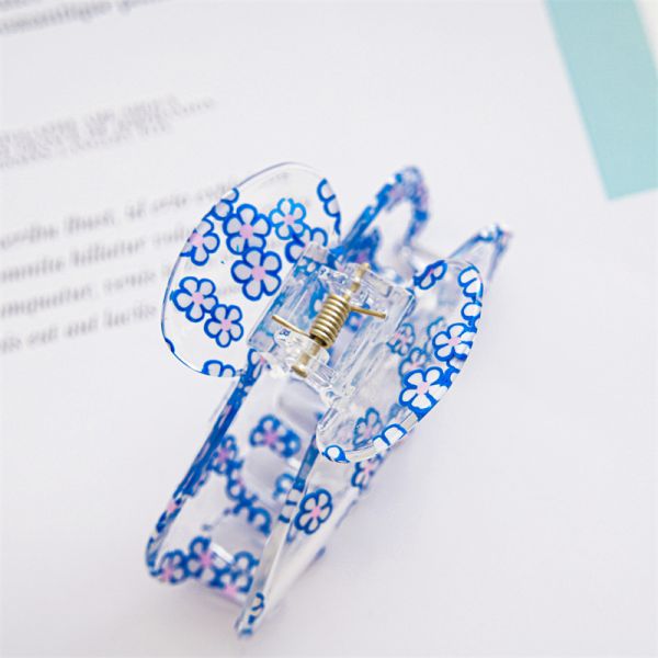 Acrylic clip transparent fruit flower series hair clip women's hairpin shark clip hair card ornaments