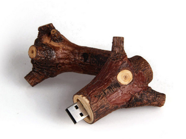 Commande en bois 4GB promotionnel 8GB 16GB 32GB d'instantané d'USB de branche d'arbre de Novetly 2,0