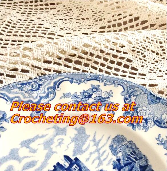 Cream-coloured Hook needle crochet bedding blanket sofa piano cover dining table cloth rus