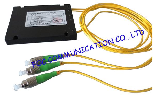 FBT Optical Fibre Coupler 1 × 2  , FC / APC Singlemode coupler Various Coupling Ratio