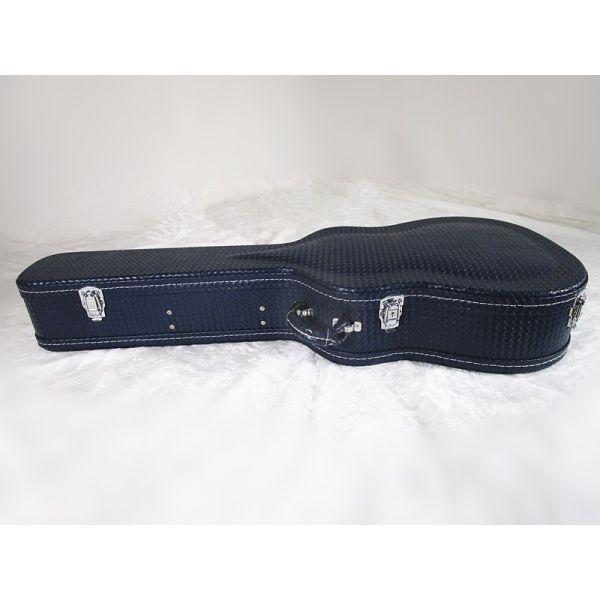 Pvc leather guitar case hard /dreadnought jumbo wooden case guitar
