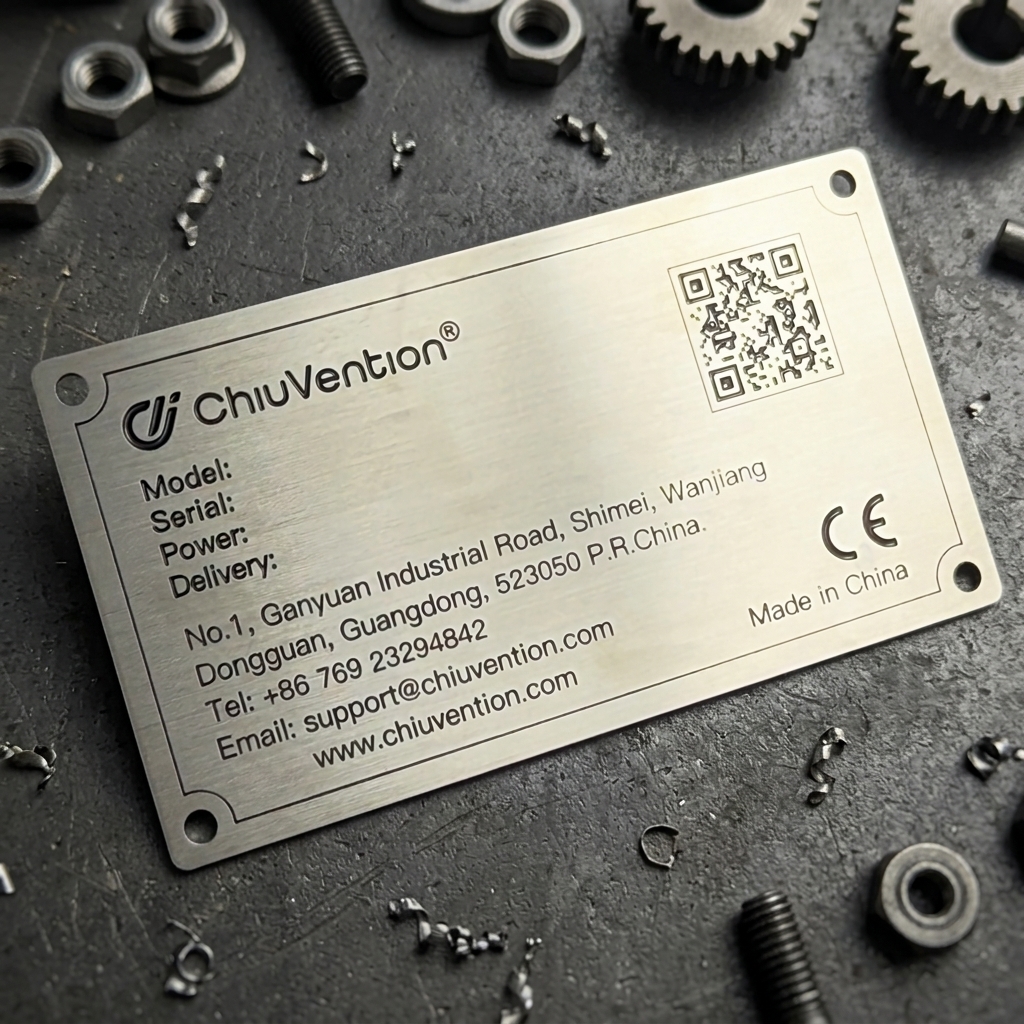 High-Gloss Carved Aluminum Stainless Steel Engraved Embossed Nameplates Corrosion-Resistant Customized Metal Crafts