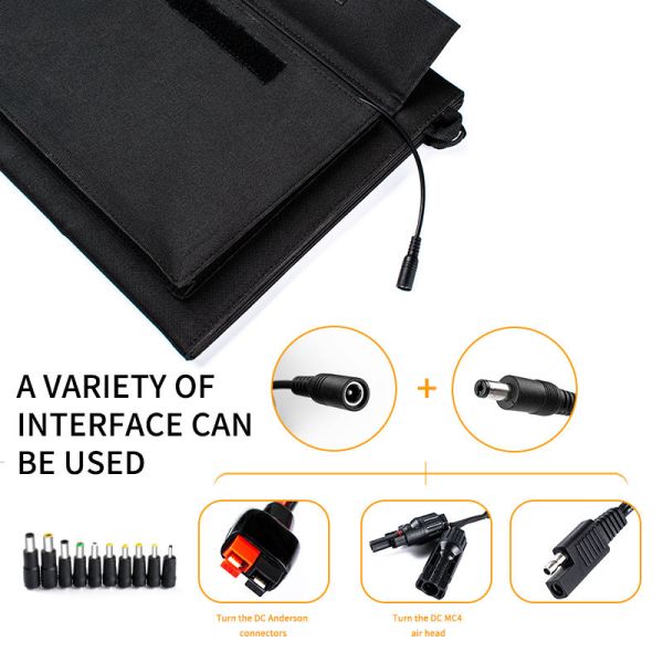 Monocrystalline Silicon Solar Powered Phone Charger Portable Solar Charger 50w 80w