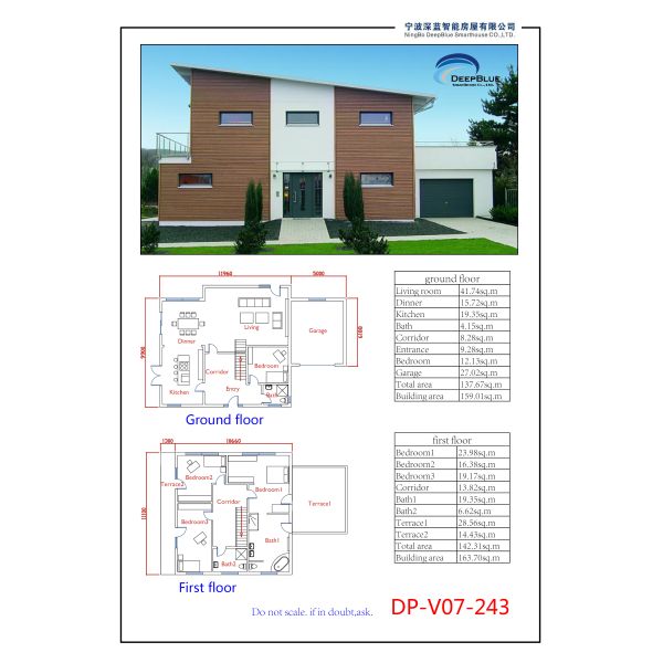 Вилла из белой легкой стали Вилла дома с дизайном каркаса дома ICC EN-1090