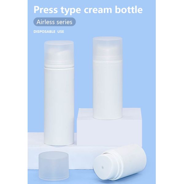 Garrafa mal ventilada sustentável 50ml 100ml 150ml da bomba dos PP com tomada central do furo