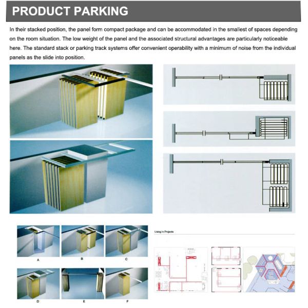 Cloisons de séparation mobiles de pliage pliant dans le style de décoration modernisé par chambre de fonction