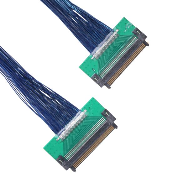 PCB Extremely Fine Coaxial Harnesses ERM8-040-01-L-D-EM2-TR Twin Coaxial AWG 40 30V