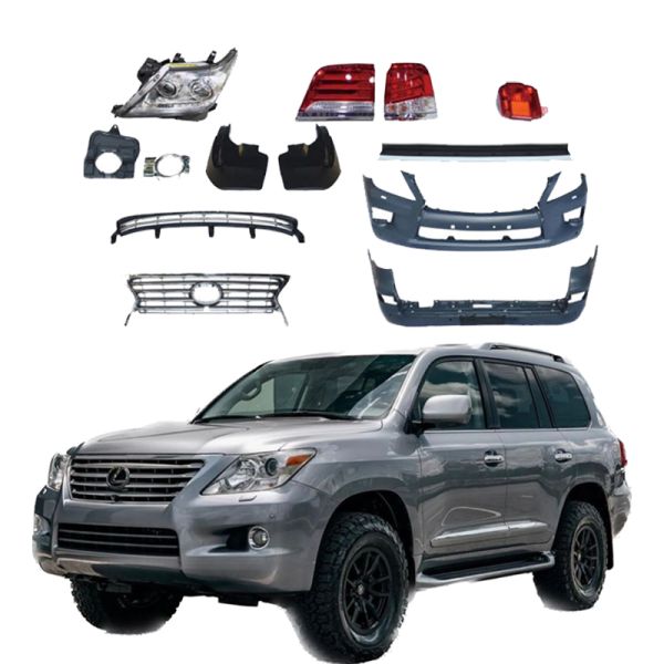 High Quality Body Kit 2008 Upgrade 2012 Front Bumper Rear Bumper Grill Fog Lamp Bumper for Lexus LX570 2008-2012