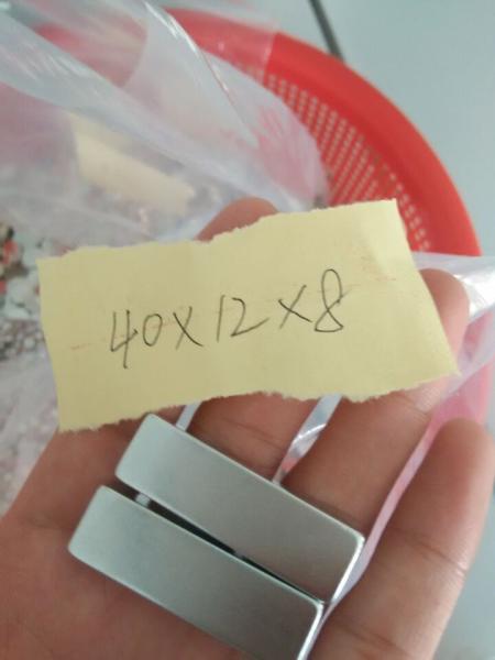super strong magnet ndfeb n42 block F40x12x8mm magnets for sale