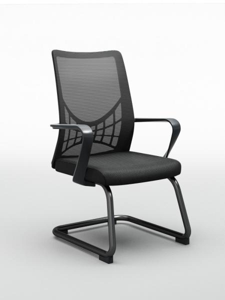 Preto Mesh Office Chair With Arms do giro, cadeira respirável do escritório 264lbs