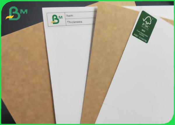 Wood Packing Box Material White with Brown Back Food Grade Kraft Paper