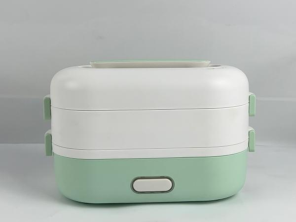 304 Stainless Steel Double Tier Electric Cooker Box 350W Power For Quick Cooking With Vacuum Storage