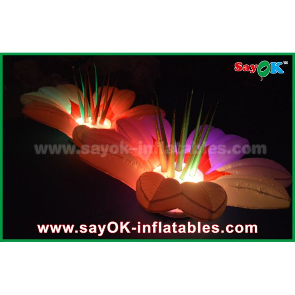 Цветки фона украшения фестиваля Inflable цветка украшения этапа свадьбы раздувные освещая музыкальные