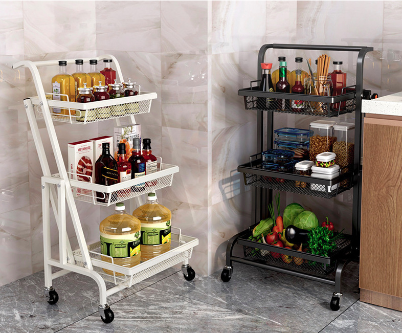 Anti Corrosion Telescopic 25kg Bearing Metal Trolley Cart