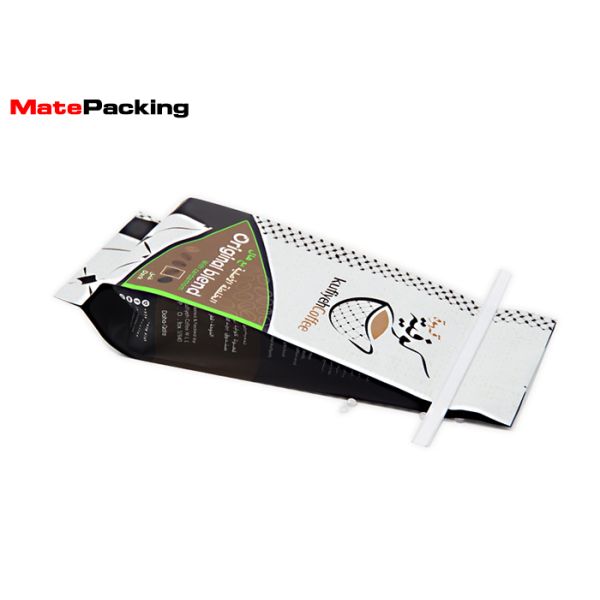 Moisture Proof Aluminum Foil Side Gusset Bag Coffee Packaging With Tin Tie